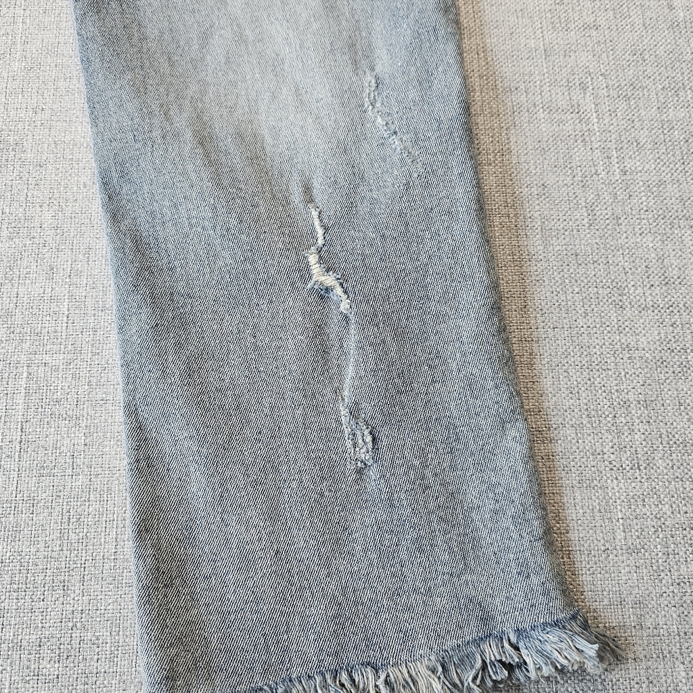 KanCan Straight Fit Jeans Size 28 Waist Raw Hem NWT - Picture 9 of 15